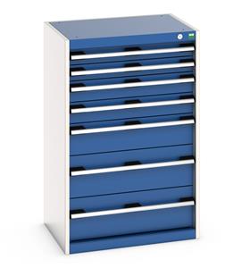 Bott Cubio 7 Drawer Cabinet 650W x 525D x 1000mmH Bott Drawer Cabinets 525 Depth with 650mm wide full extension drawers 40/40011055.11 Bott Cubio 7 Drawer Cabinet 650W x 525D x 1000mmH.jpg